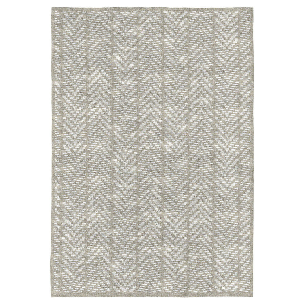 KALAHARI - Tapis décoratif en coton en impression digital beige 160x230 cm