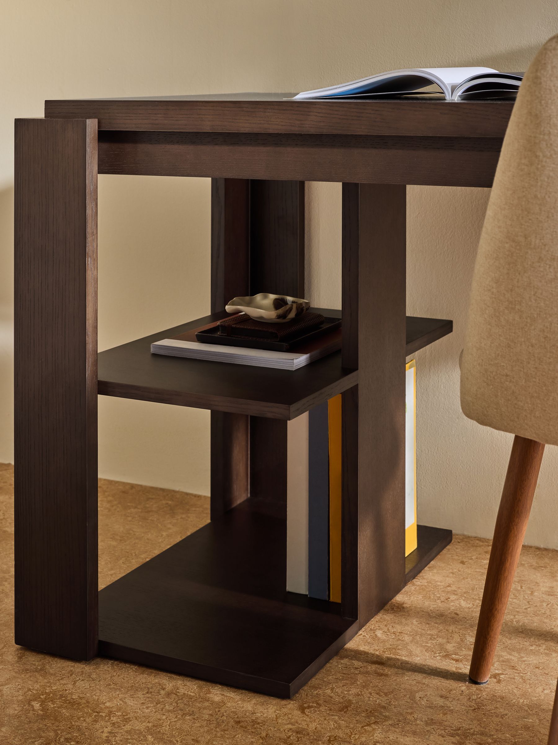 Orin Desk in Dark Stained Oak