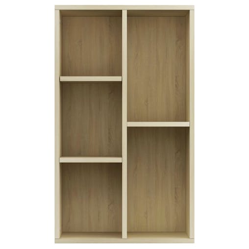 NNEVL Book Cabinet/Sideboard Sonoma Oak 50x25x80 cm Engineered Wood