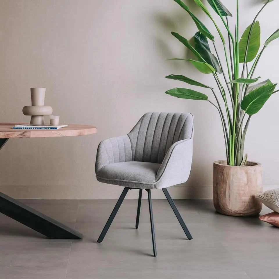 Tower Living - Bruno draaibare armstoel - blauw/grijs