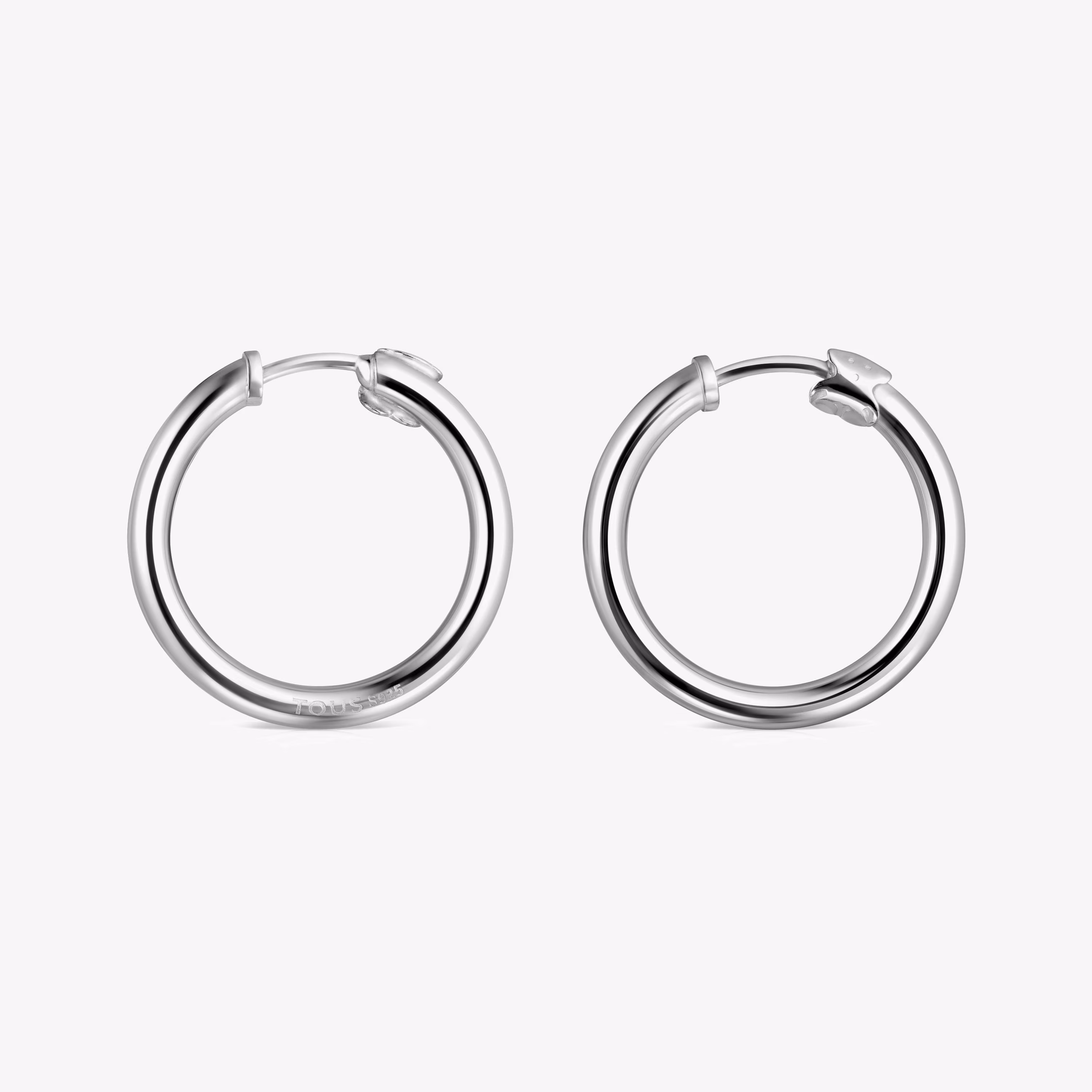 Pendientes aro pequeños de plata TOUS Basics