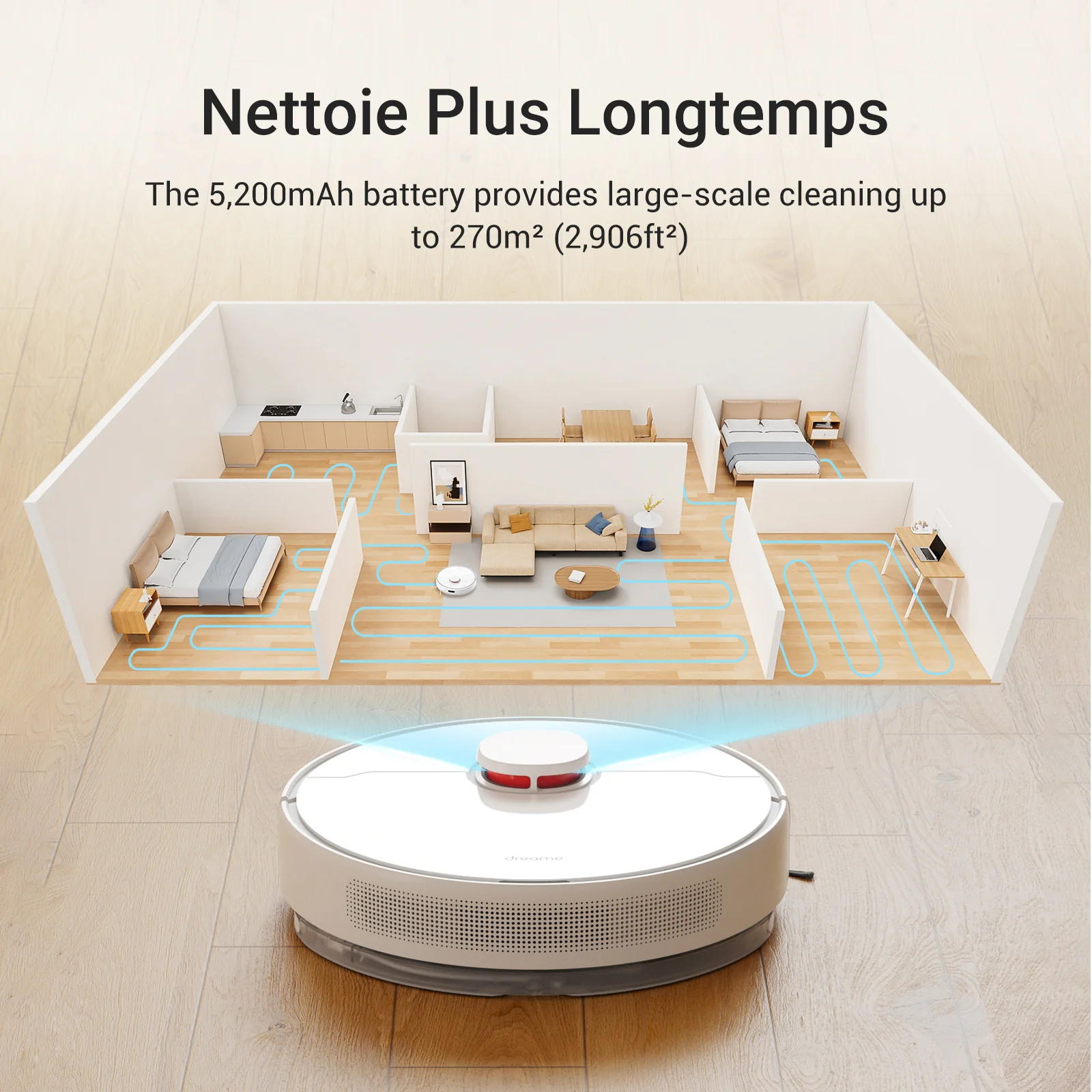 Dreame D10 Plus Robot Aspirateur Laveur