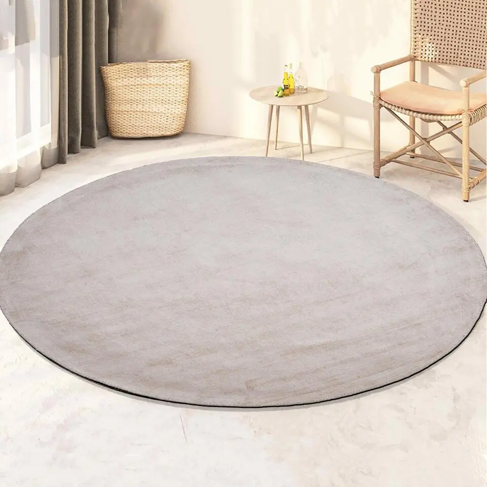 Dutch Lifestyle - Viscose - Vloerkleed - 115cm rond - Beige