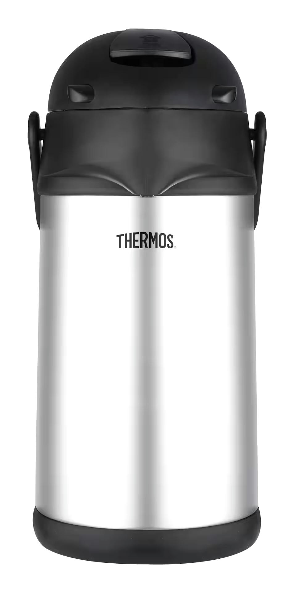 Thermos Stainless Steel Vacuum Insulated Pump Pot, 2.5-L