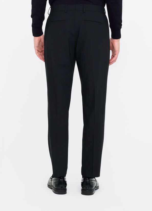 Pantaloni in lana con pinces