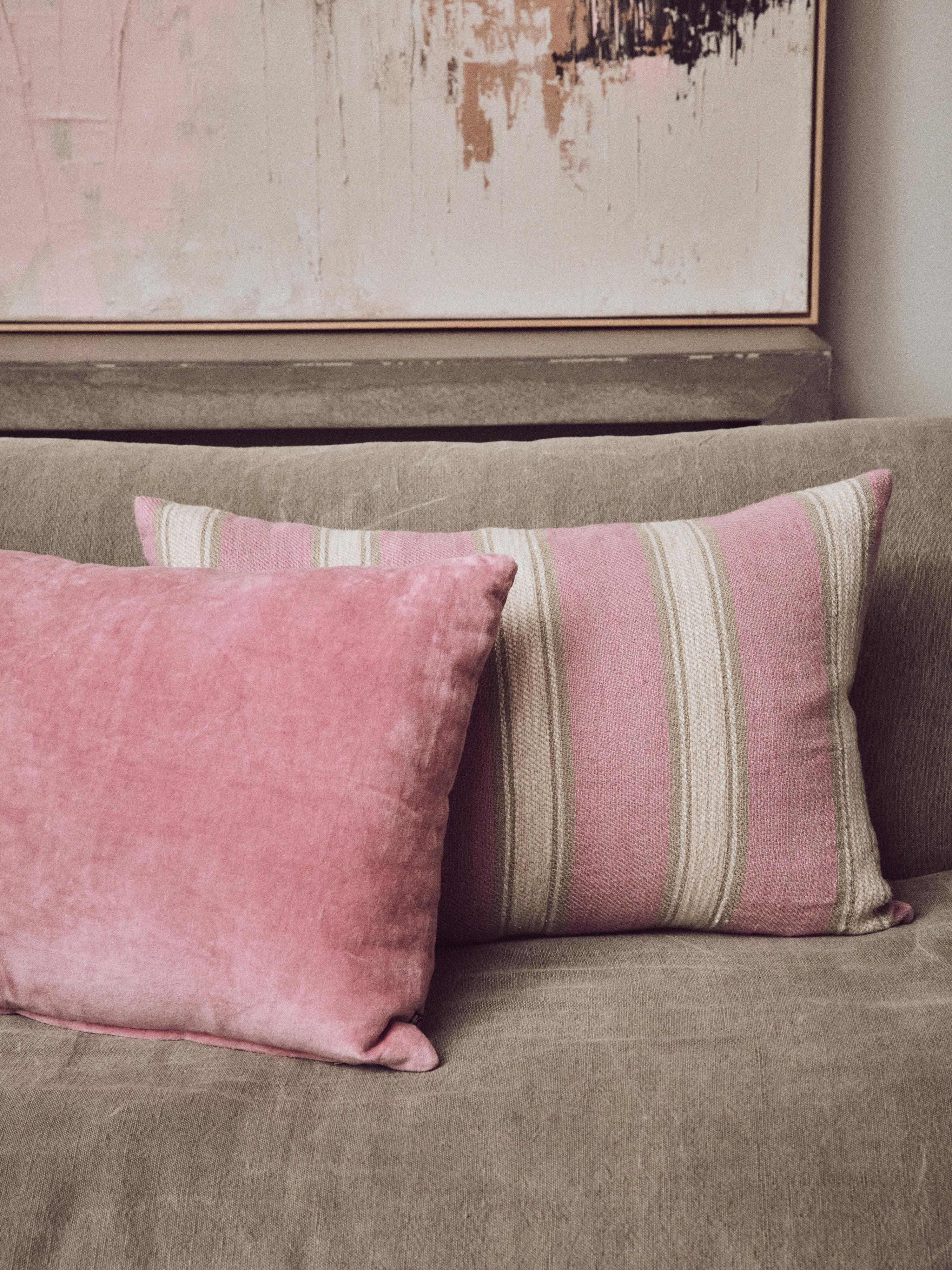 Handgefertigtes Kissen Blush