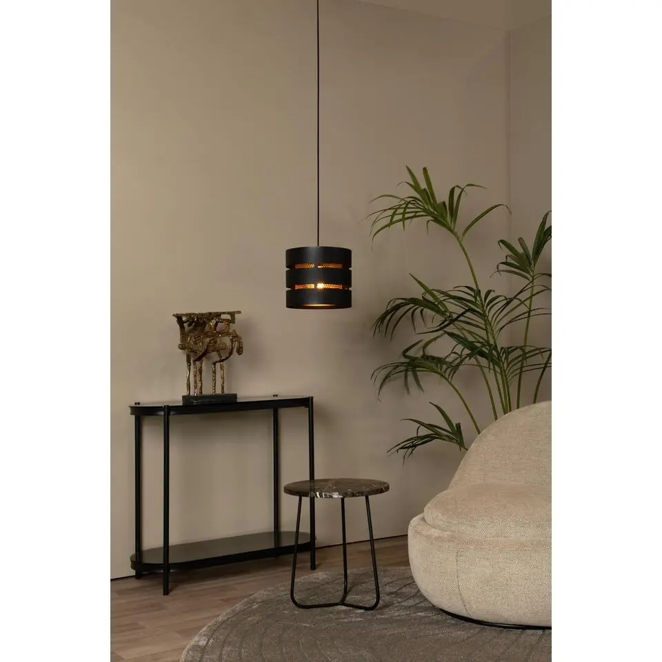 Lucide ROSAS Hanglamp - Zwart