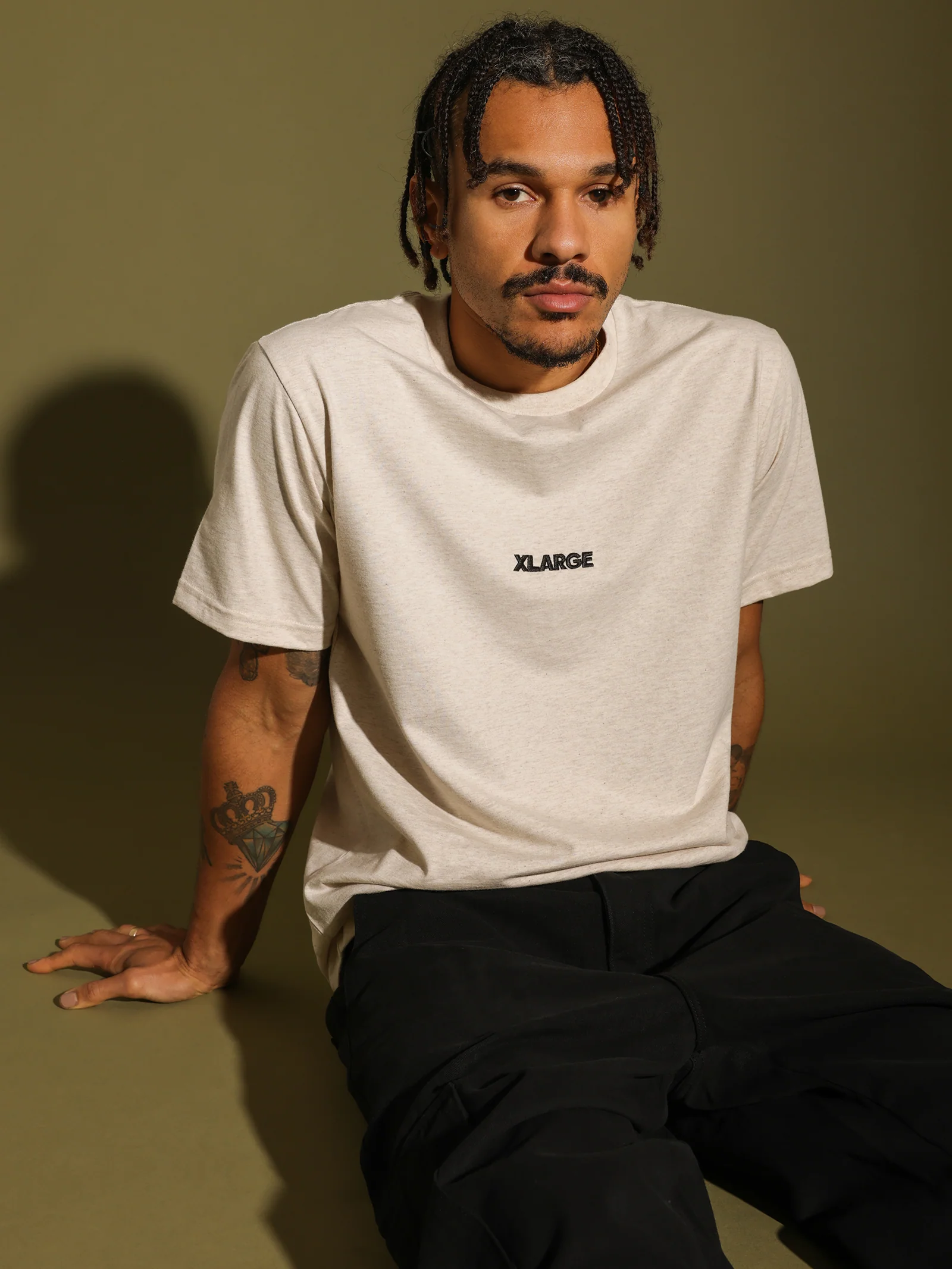 Heavyweight Text Short Sleeve T-Shirt