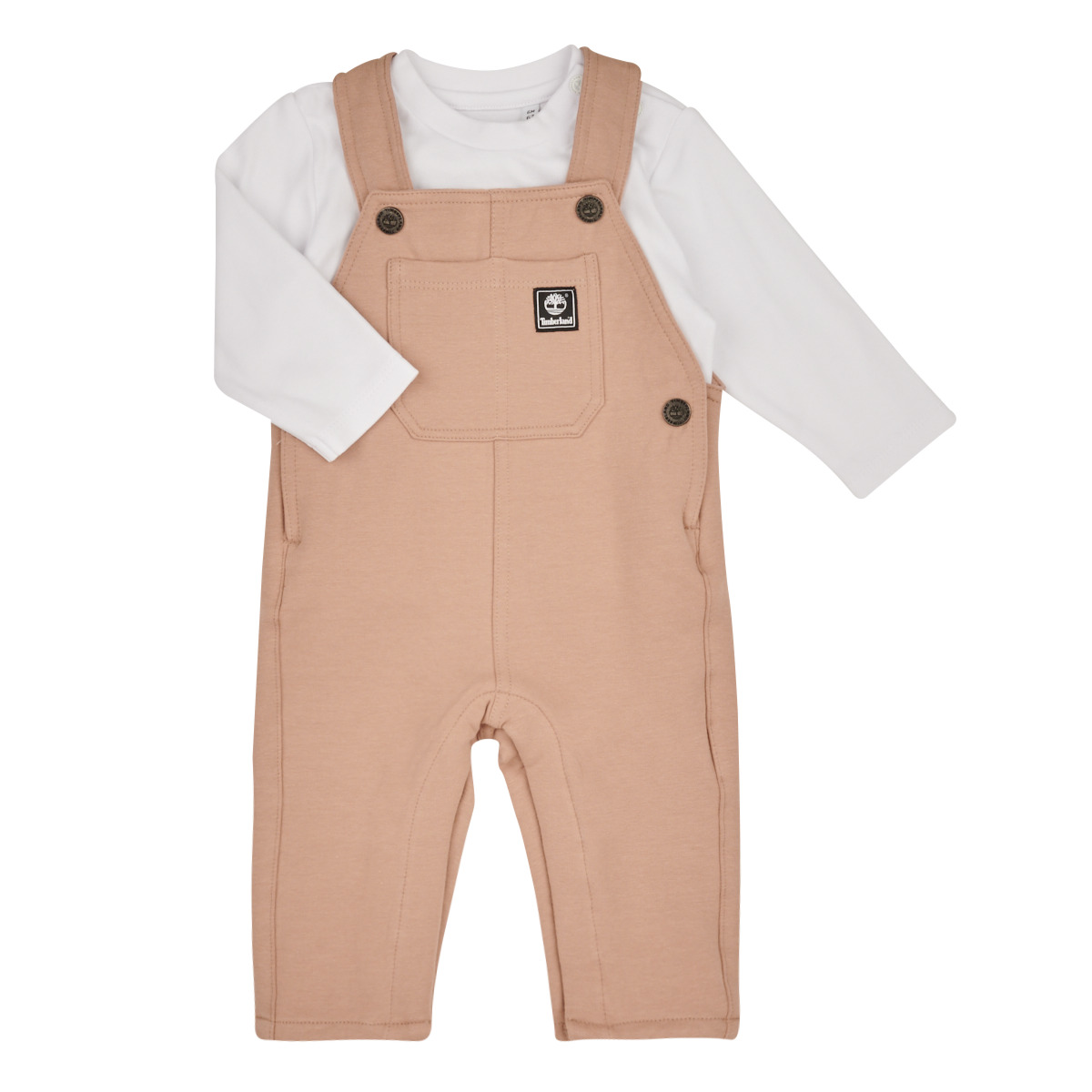 Timberland - ENS.SALOPETTE+TEE-SHIRT T60242/307 - Beige / White