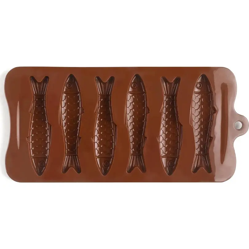 Silikonform Pralinenform Fischmotiv