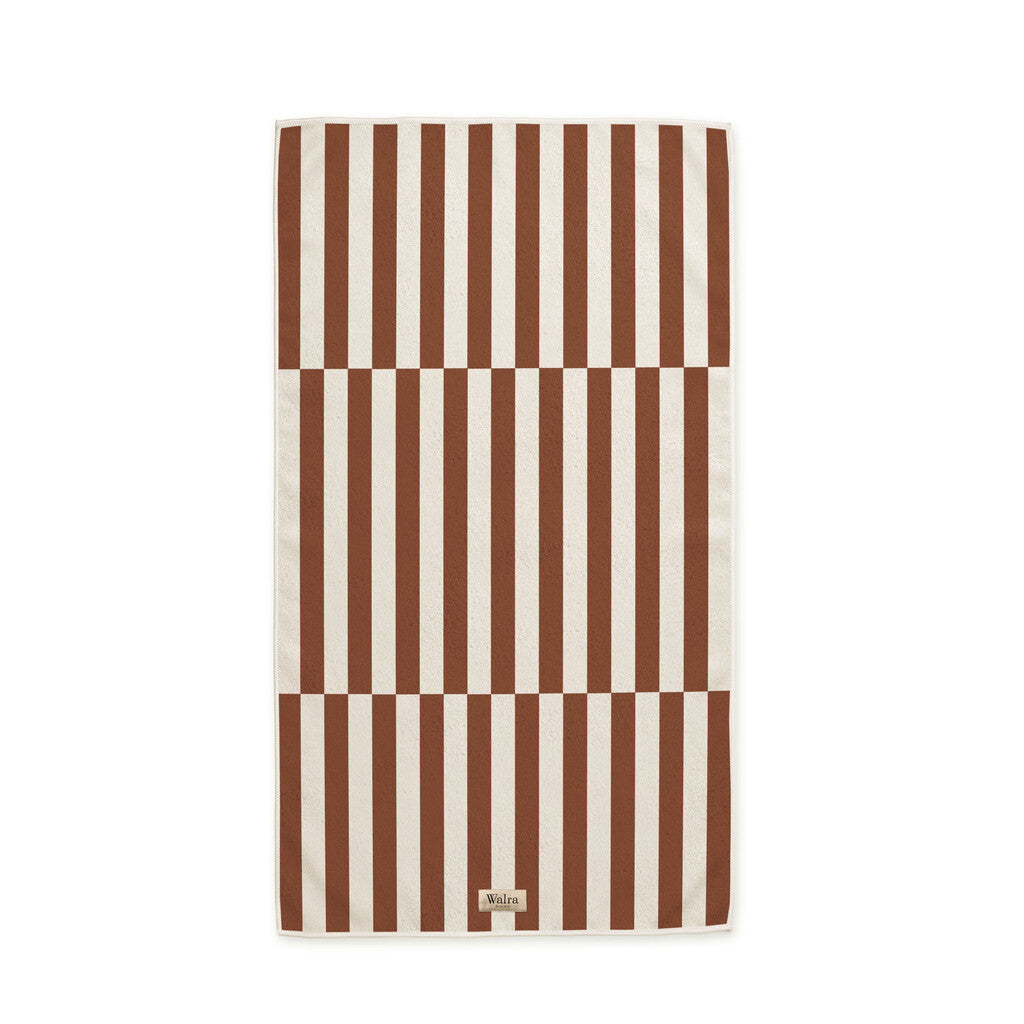 Walra - Strandlaken Salty Square - 100x180 cm - Bruin