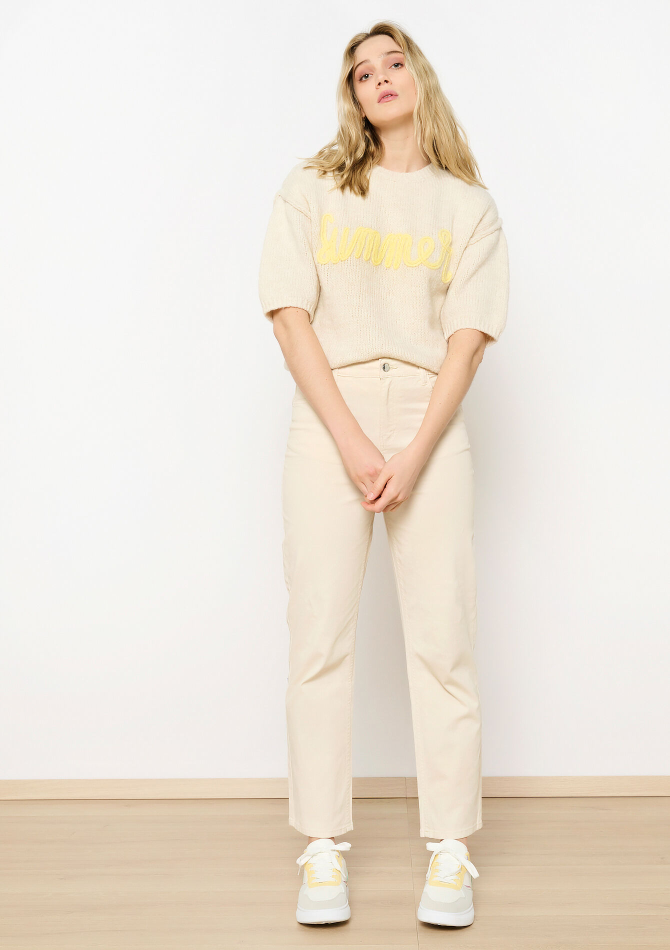 Broek met hoge taille