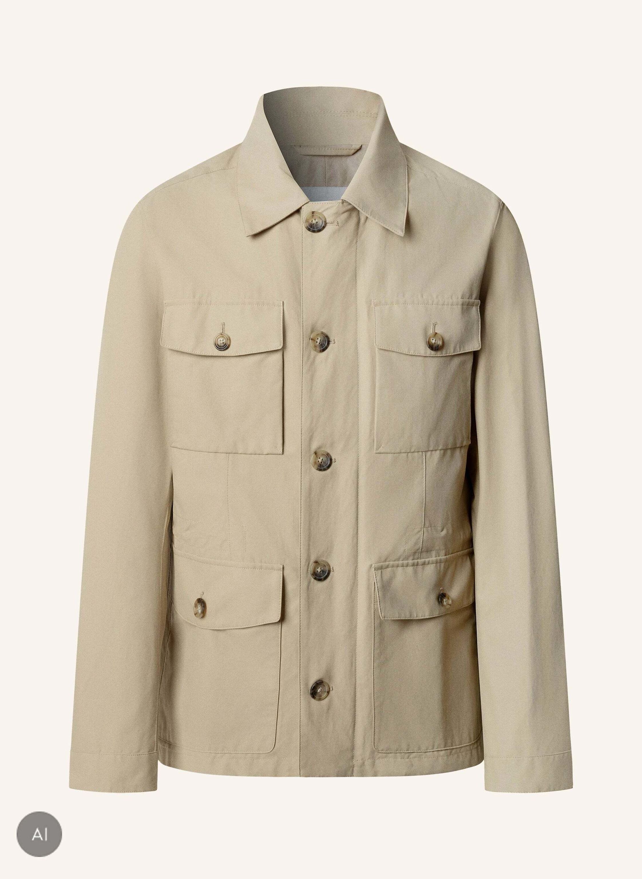 HACKETT LONDON Stehkragenmantel SR COTTON 4 PKT