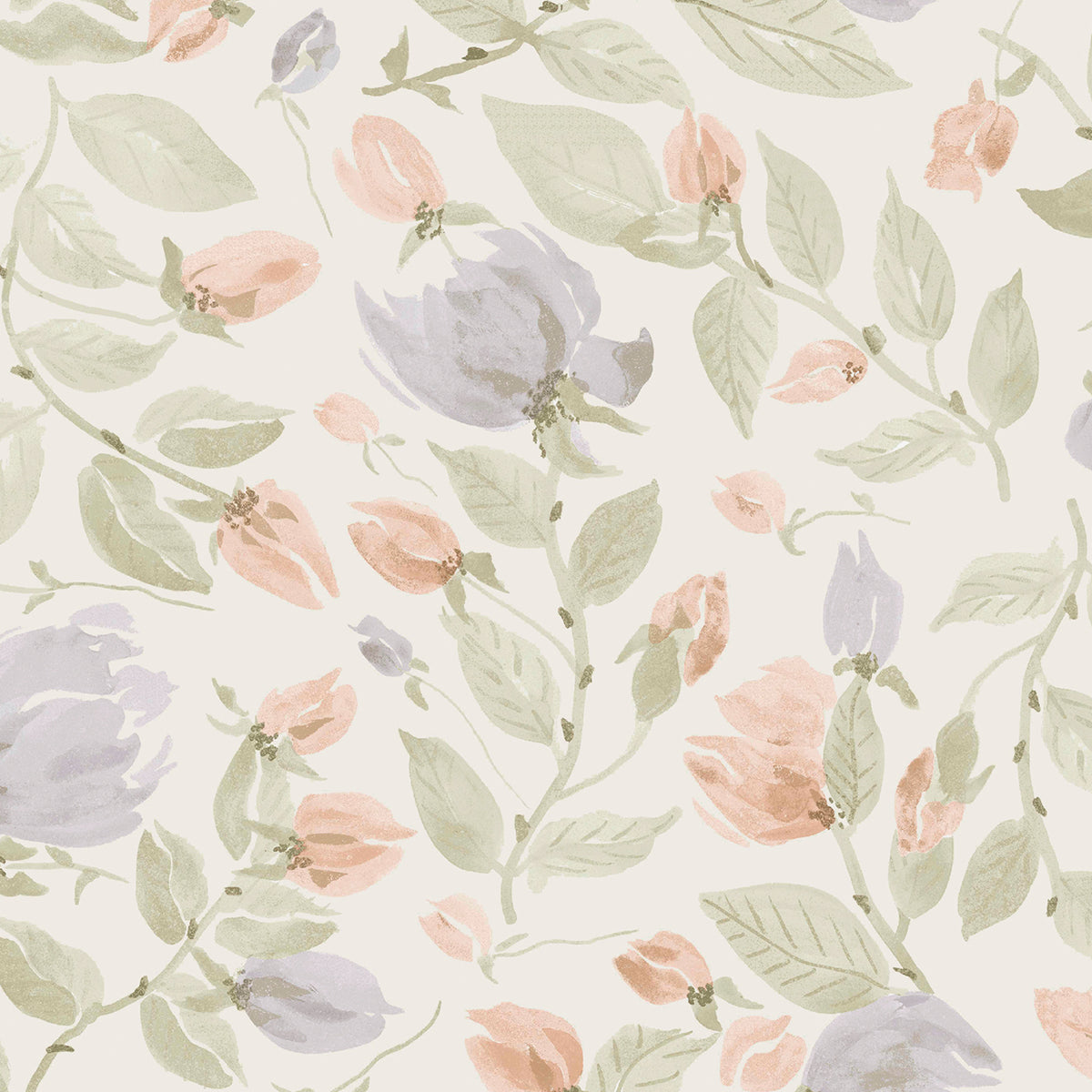 Laura Ashley Vliesbehang Orisia Peony Pale Sage 10mx52cm