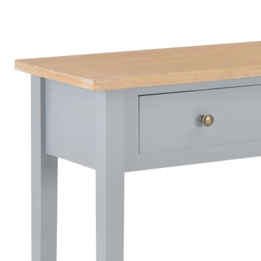 NNEVL Dressing Console Table Grey 79x30x74 cm Wood