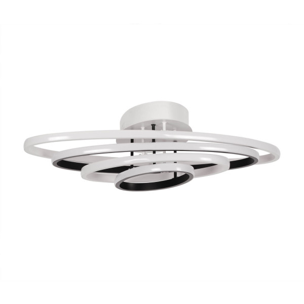 Lampa sufitowa CORINA biało-czarna LED 4x84W Neutralna biel 10093lm Kaja