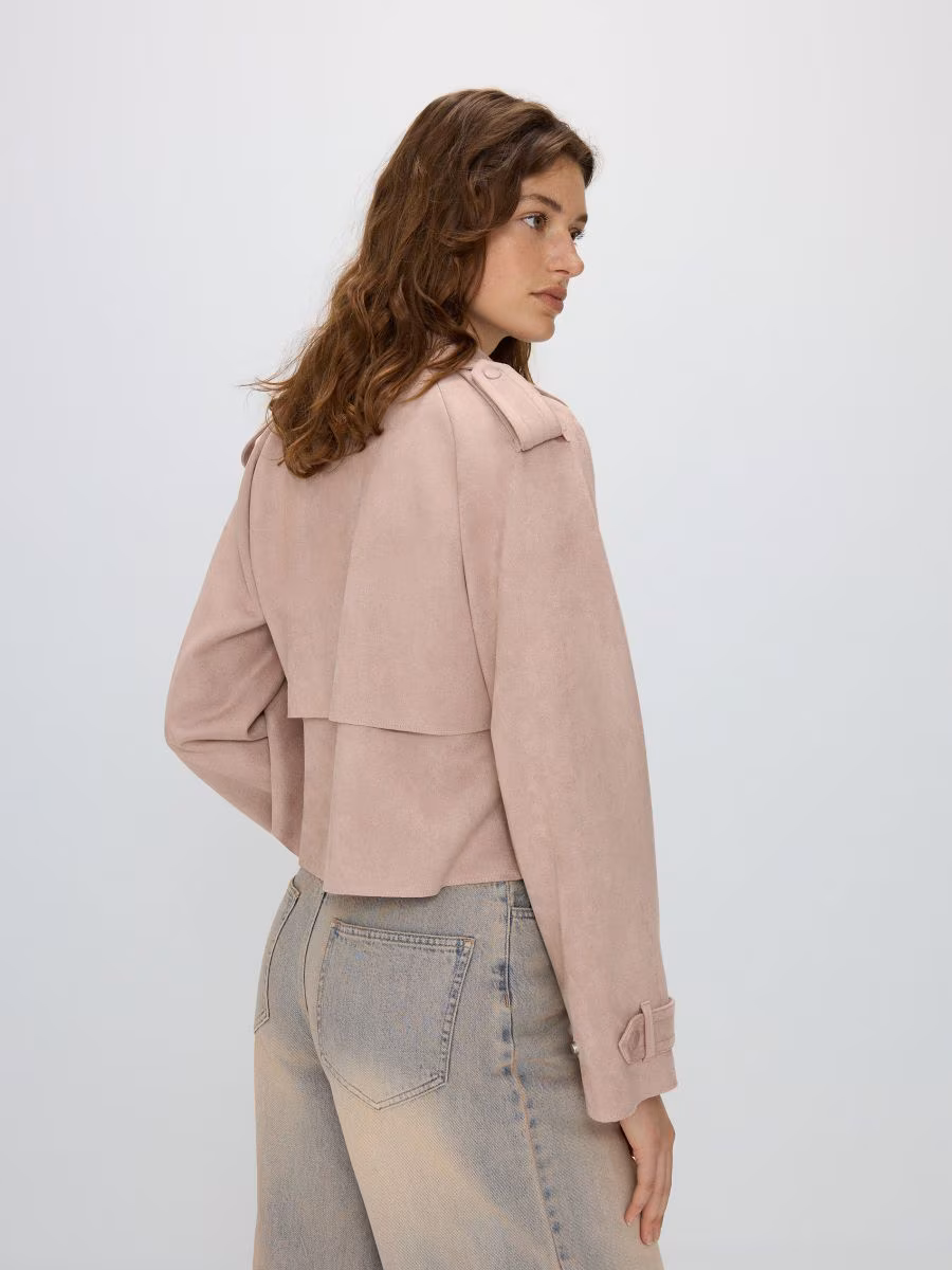Faux Suede Jacket