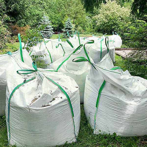 Big bag pour gravats 1000 kg, résistant, 120x90x90 cm, conteneur avec poignées