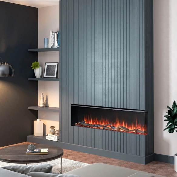 Elektrokamin, »AH-60«, 1500 W, 152,8x20,6x49,5 cm, schwarz