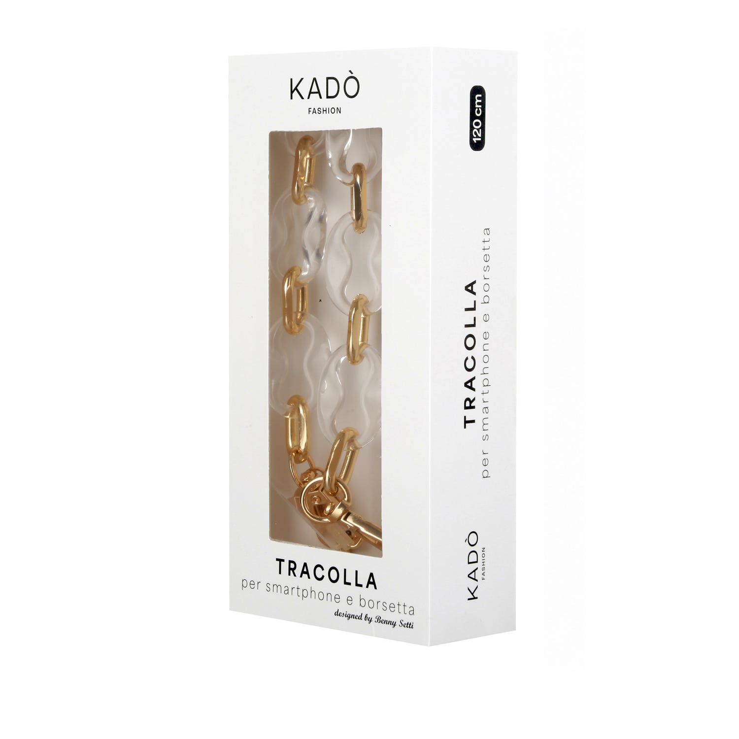 Tracolla smartphone e borsetta oro colorata 120 cm