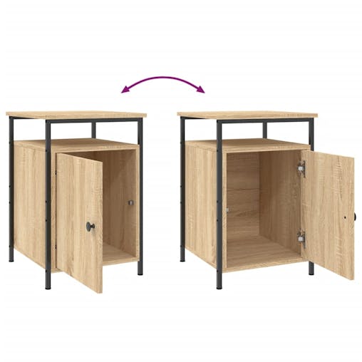 NNEVL Bedside Cabinet Sonoma Oak 40x42x60 cm Engineered Wood