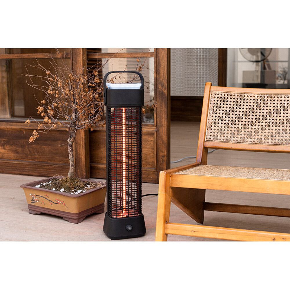 TERRASSEVARMER VOLTOMAT JUVELIA GULV SVART 1200W