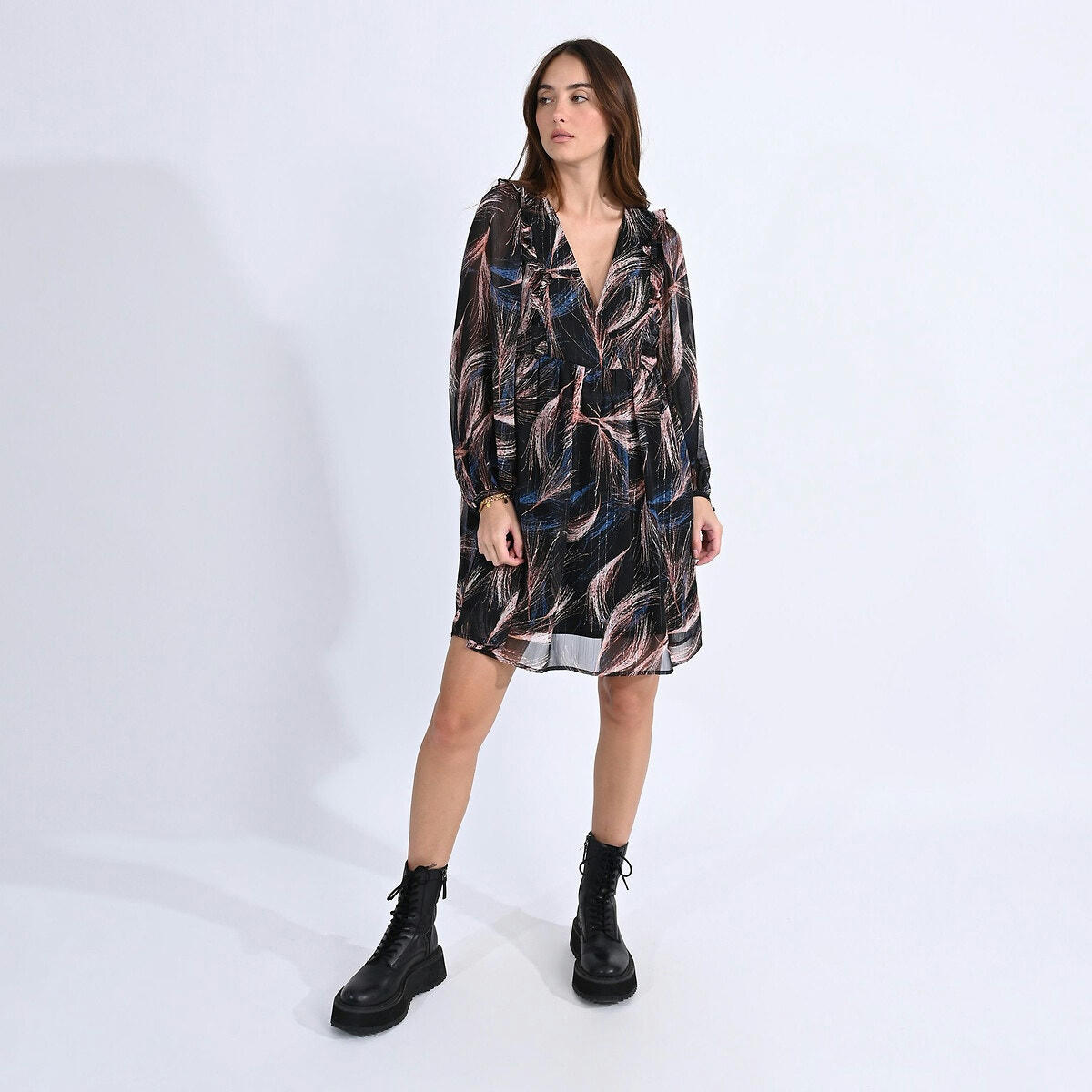 Robe  imprimée col V