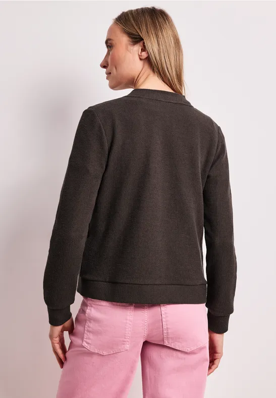 Blouson mit Zipper und Struktur