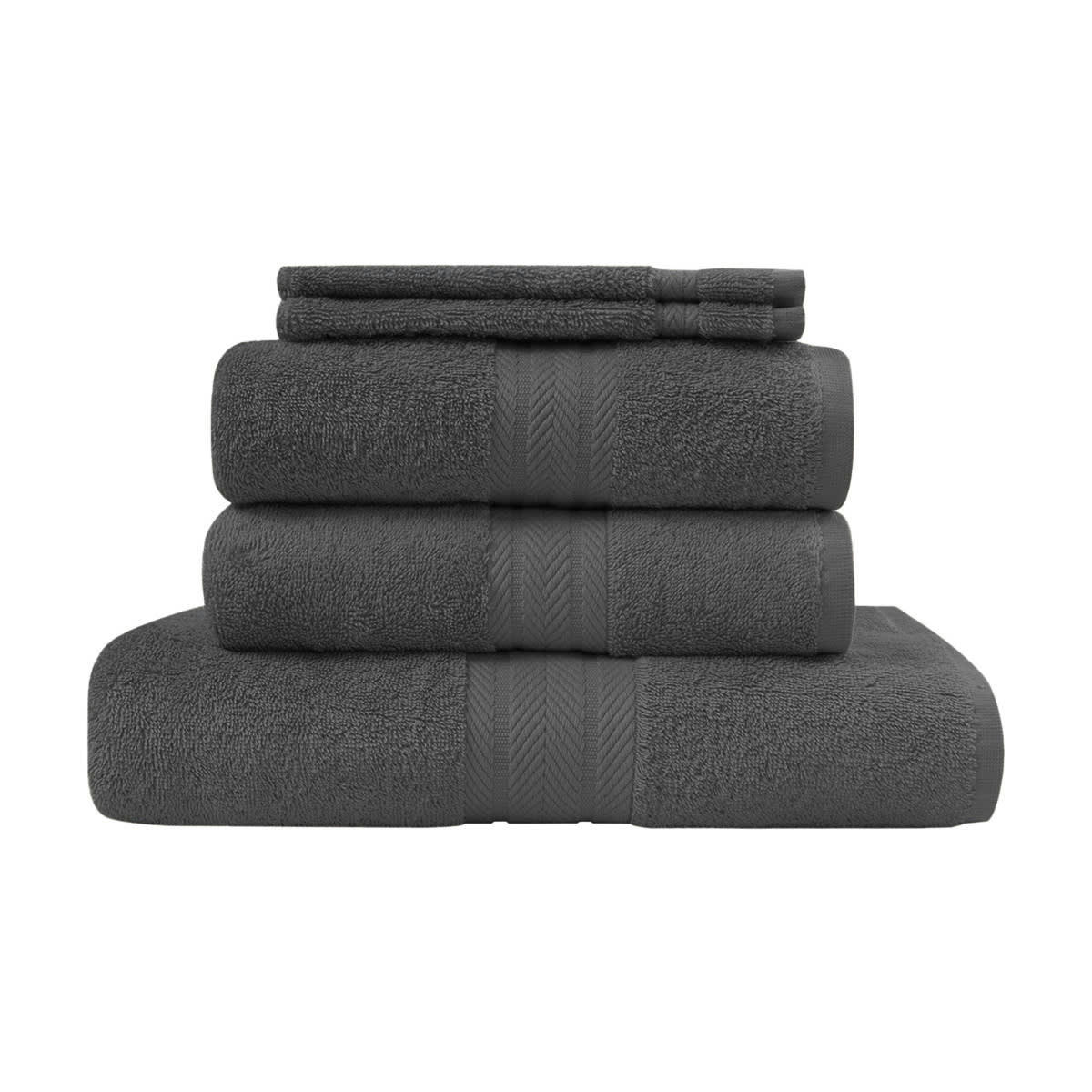 LUXURY - Ensemble de bain 5 pièces Anthracite