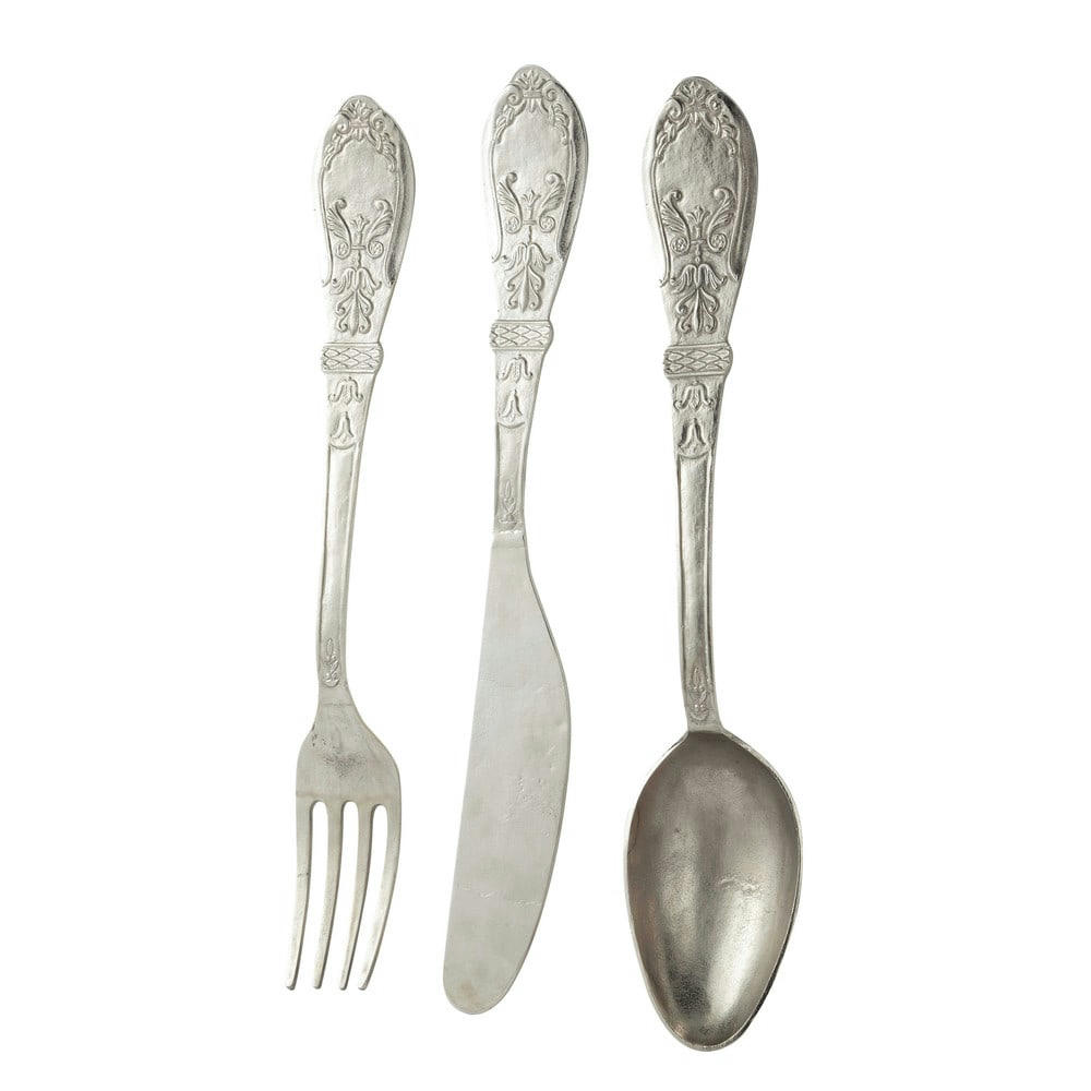 Sylvestre - Déco murale 3 couverts en métal