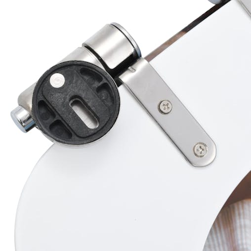NNEVL WC Toilet Seat with Soft Close Lid MDF Muschel Design