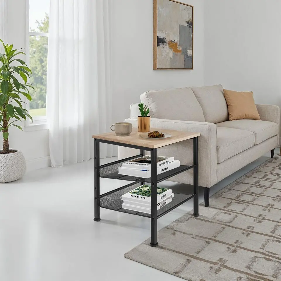 tectake Bijzettafel Lincoln 40,5x40x50,5cm