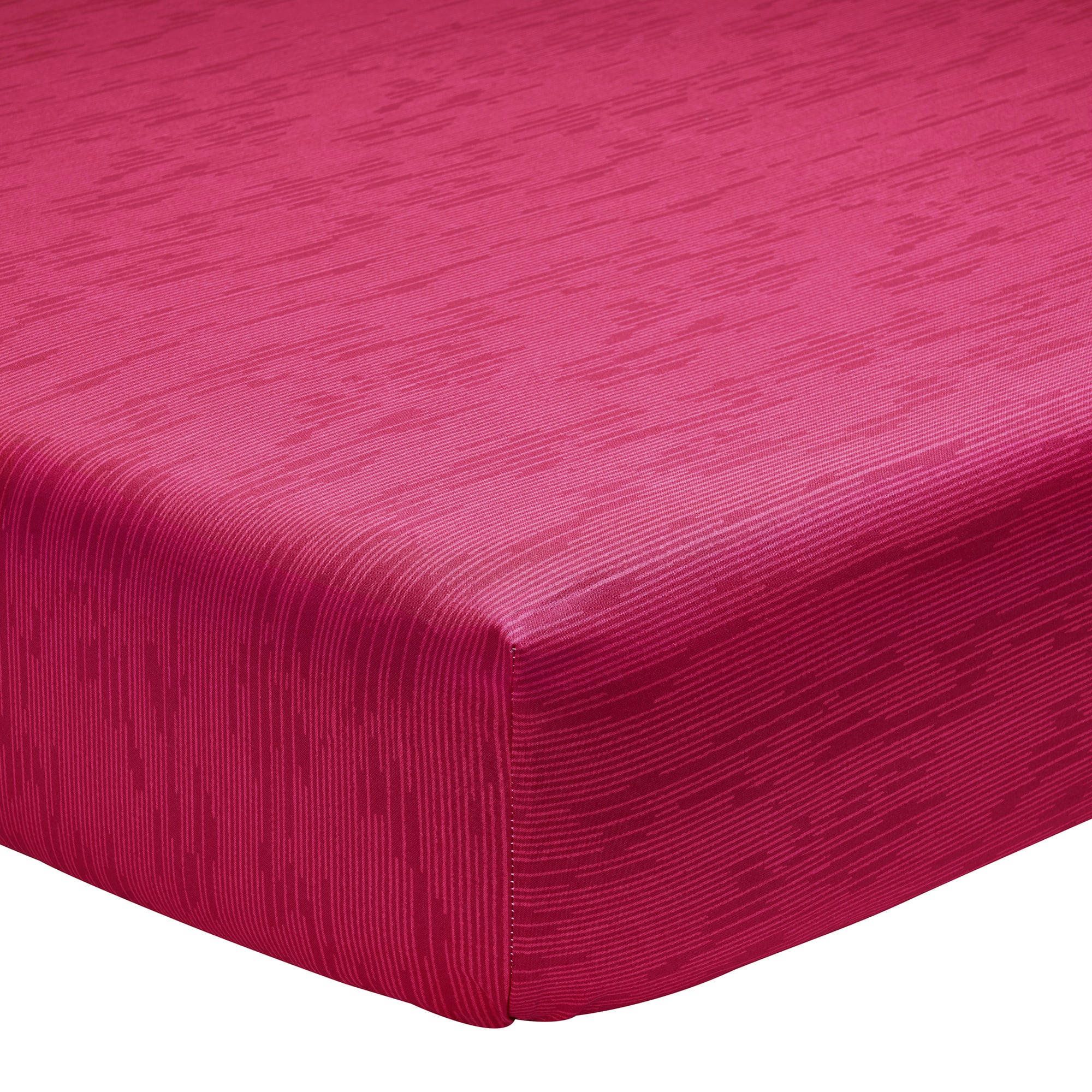 CORENTIN - Drap housse imprimé en lyocell rouge 140x190