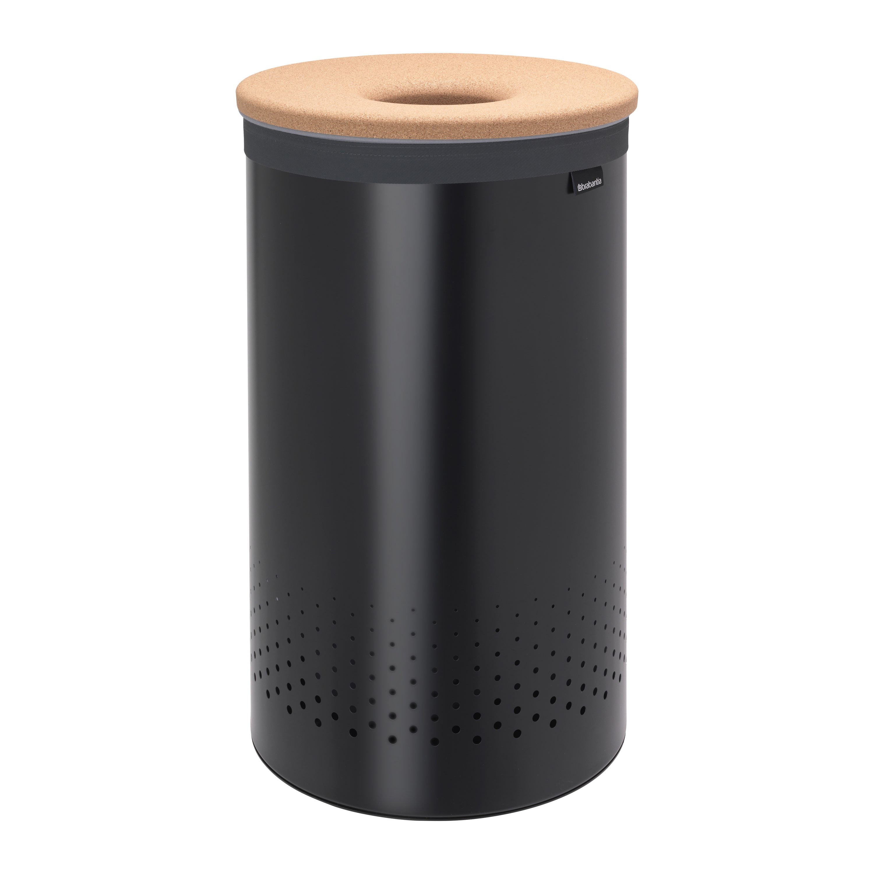 Brabantia Wasbox 60 L - Zwart / Kurk