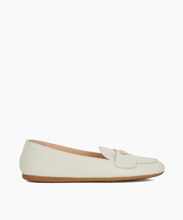 Gina White - Logo Plate Moccasin