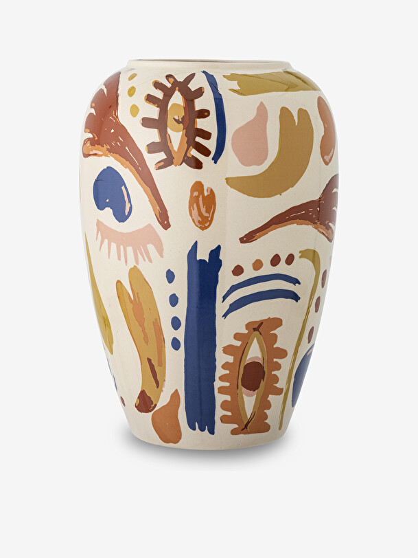 Vase horus gres - bloomingville bleu