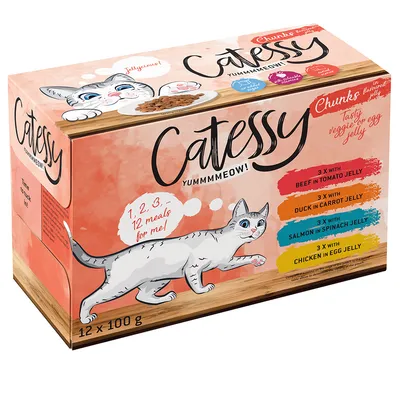Catessy Chunks in Vegetable or Egg Jelly - Mixed Pack