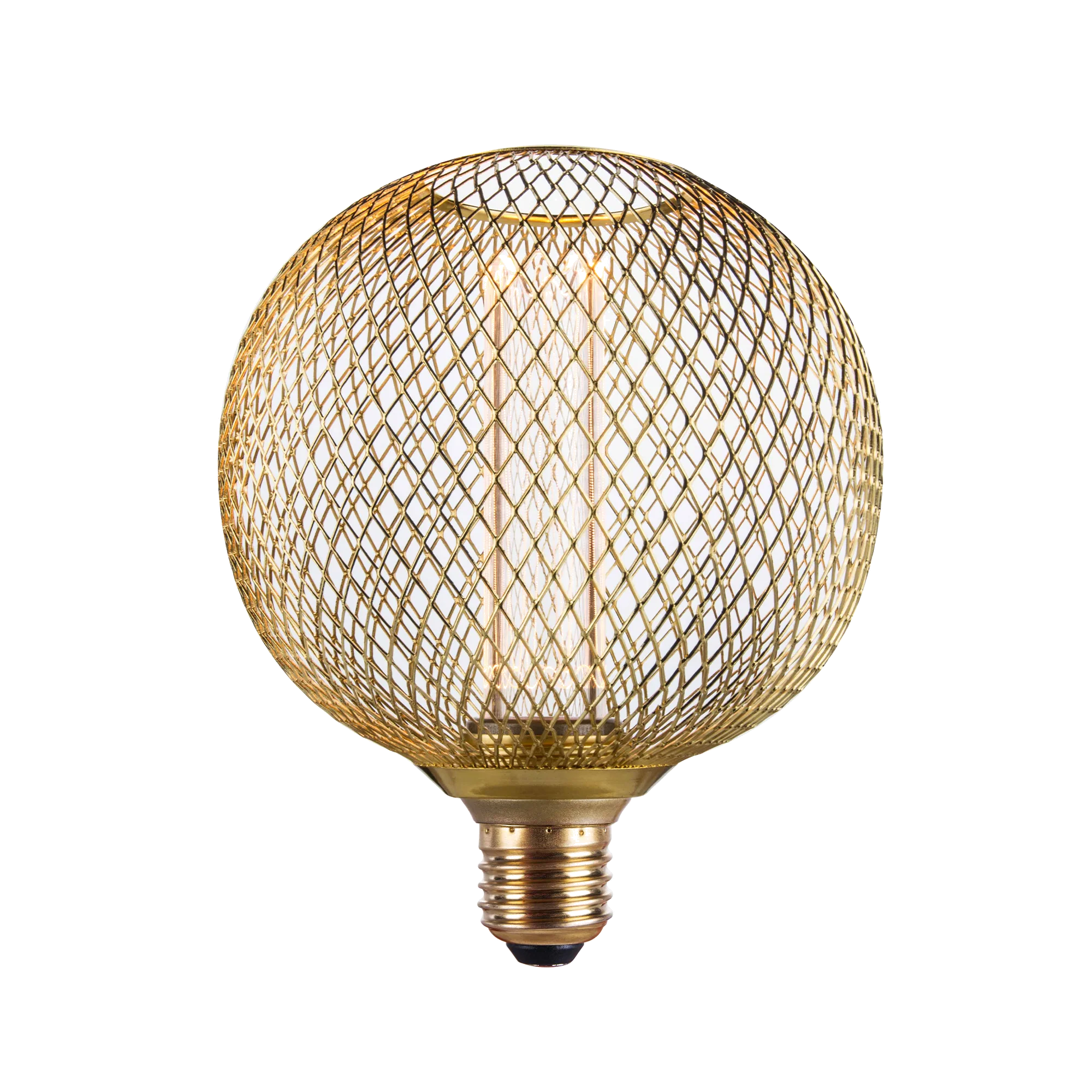 Ampoule LED E27 25W BETTY GLOBE MÉTAL DORÉ 1800K jaune 17 x 12,5 cm