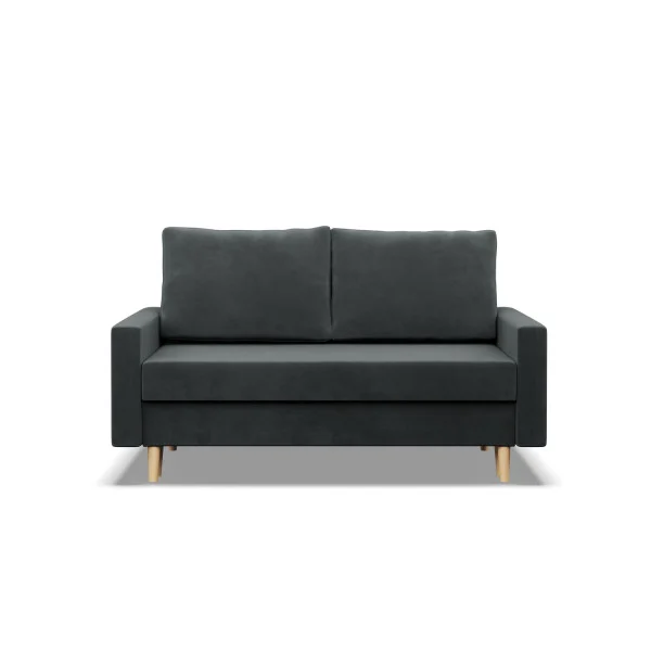 Sofa kanapa z funkcją spania CIEMNY SZARY