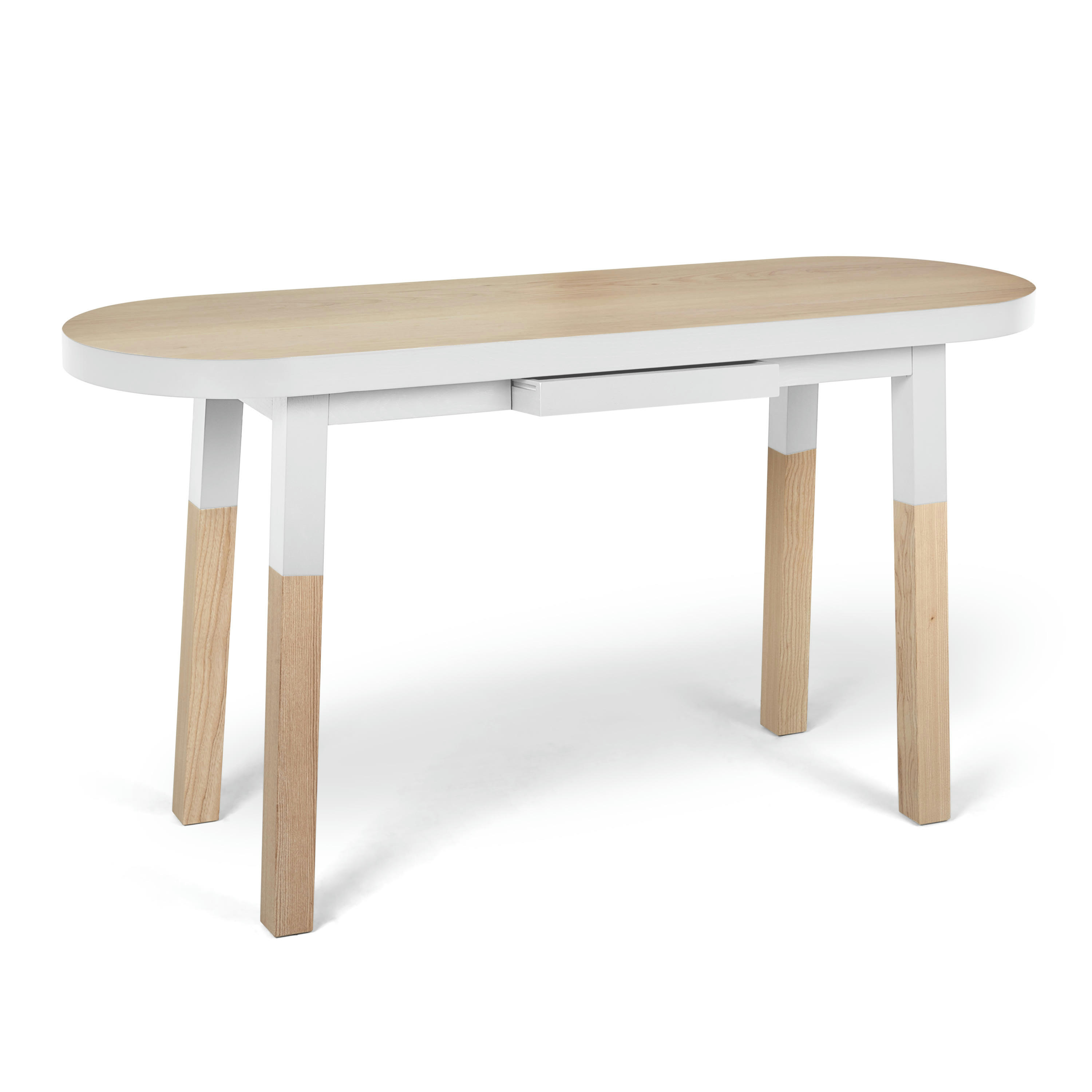 EGEE - Bureau Console 100 cm, 100% frêne massif