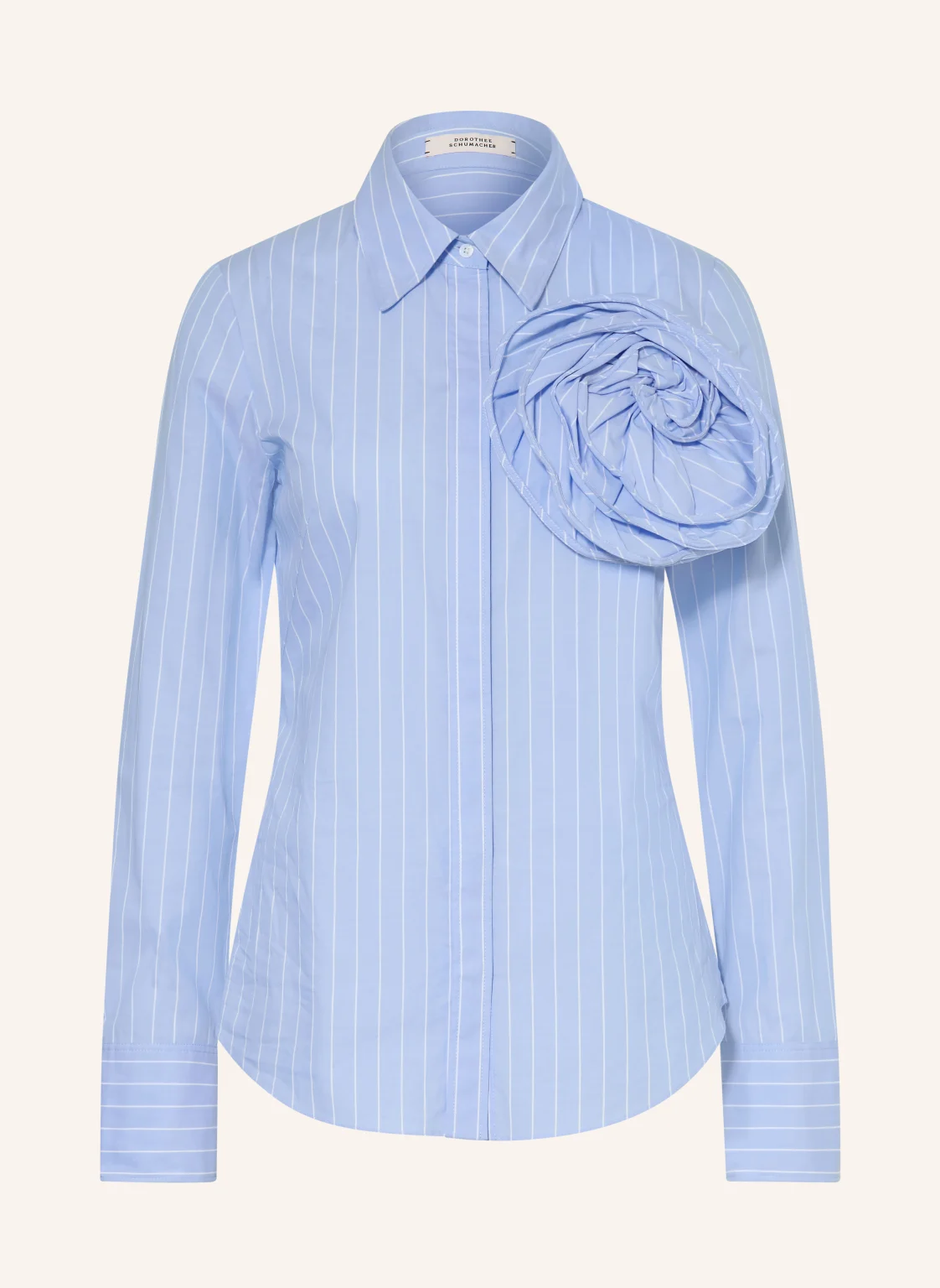 DOROTHEE SCHUMACHER Hemdbluse STRIPED POWER mit abnehmbarer Applikation