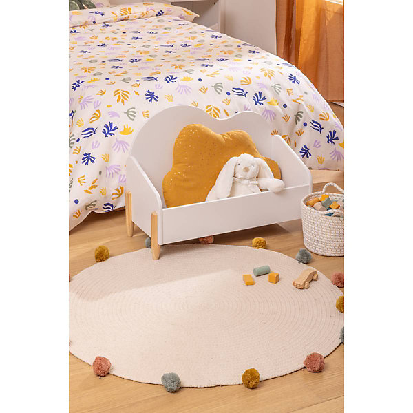 Coffre Douceur blanc 61x44,2cm - Atmosphera