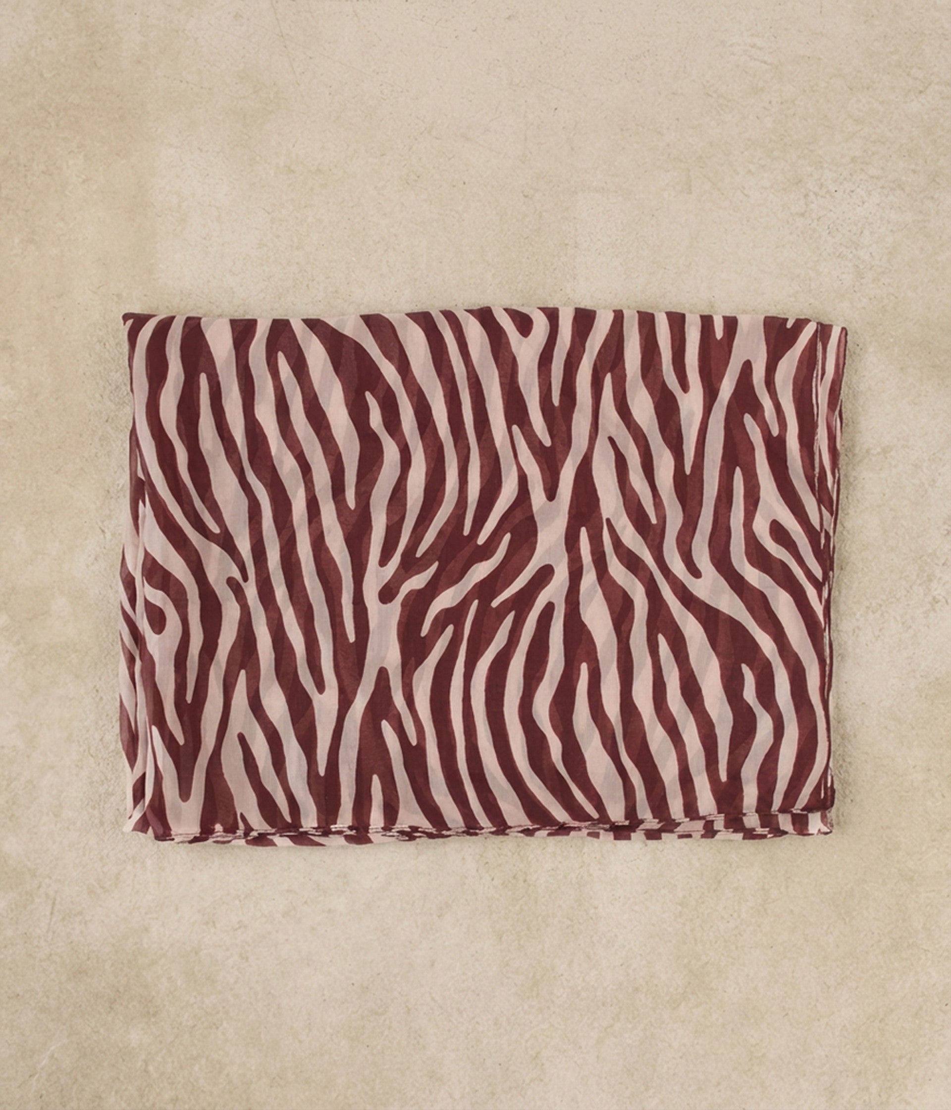 Foulard marron zèbre Fartie