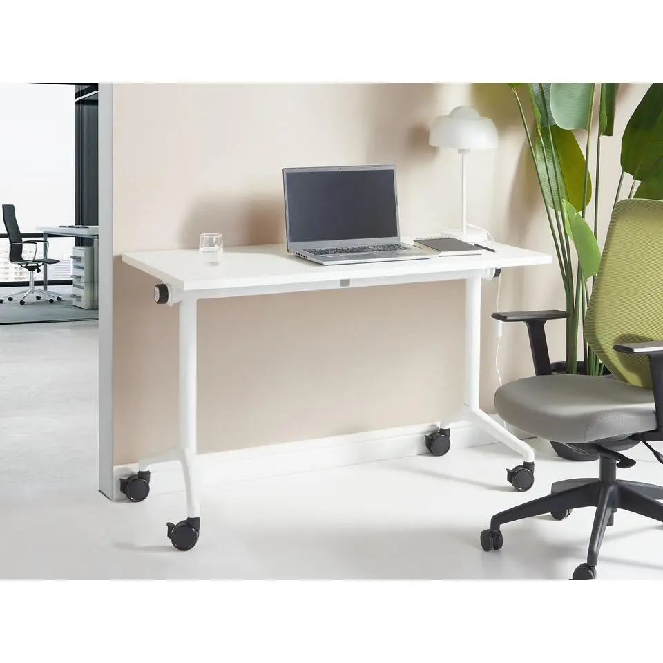 CAVI - Bureau verstelbaar - Wit - 120 x 60 cm - Metaal