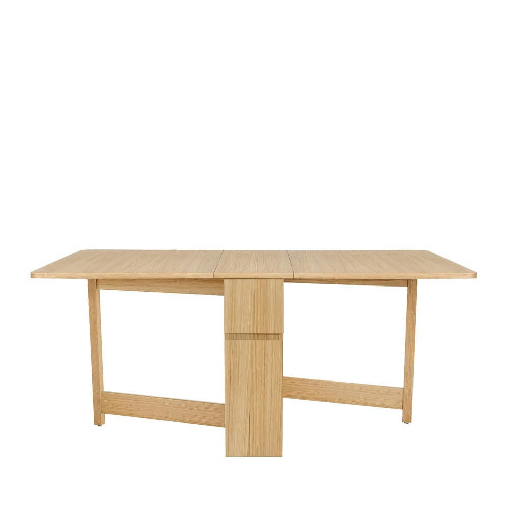 KUNGLA - Table à manger pliable en bois 170x90cm bois clair