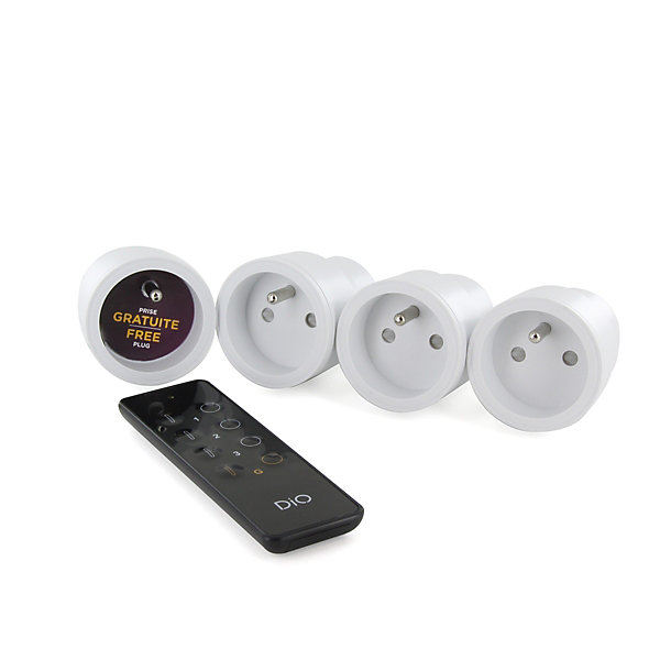 Kit 4 prises nano   télécommande - Blanc - Chacon