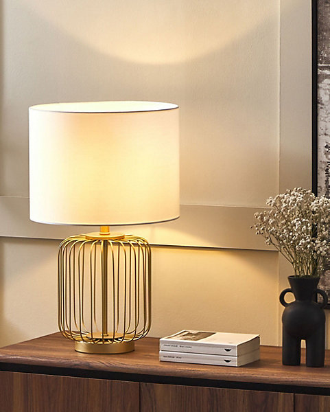 Lampe à poser THOUET Métal Doré
