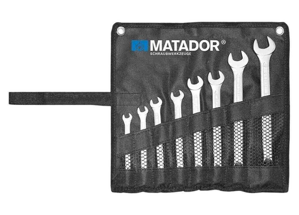 SKIFTENØKKELSETT MATADOR FAST DOBBEL 8 DELER 6-22MM