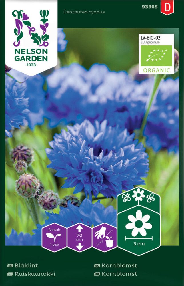 BLOMSTERFRØ NELSON GARDEN KORNBLOMST