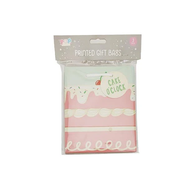 Pop Party Printed Gift Bags 3 Pack